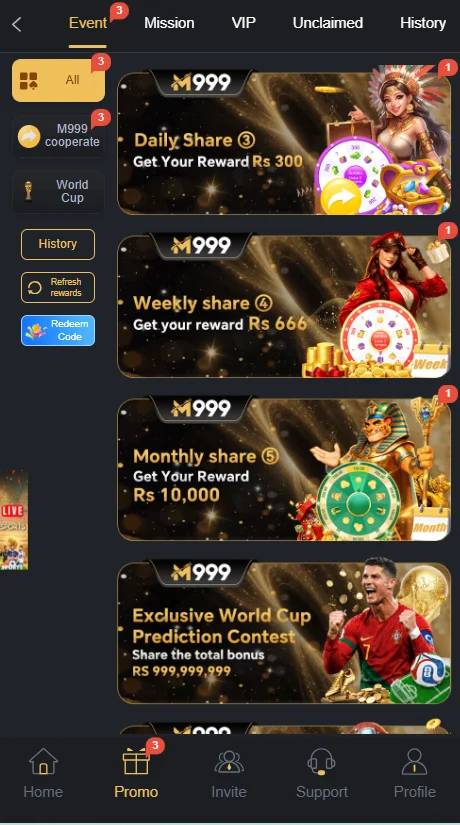 M999 game apk rewards and bonuses