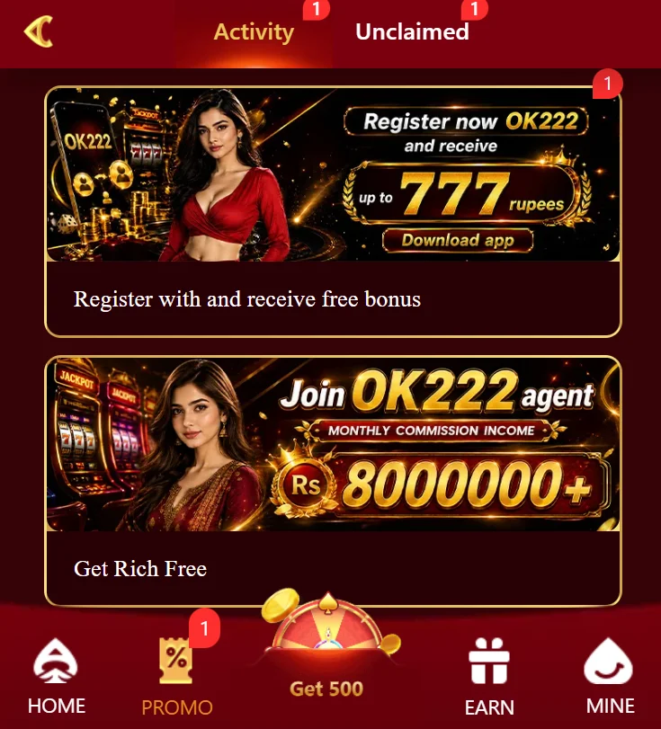 Ok222 game rewards and bonuses