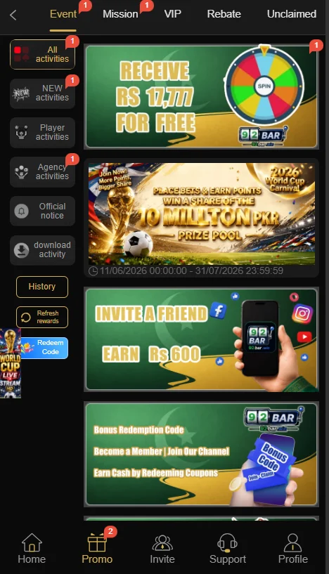 92bar game app rewards and bonuses